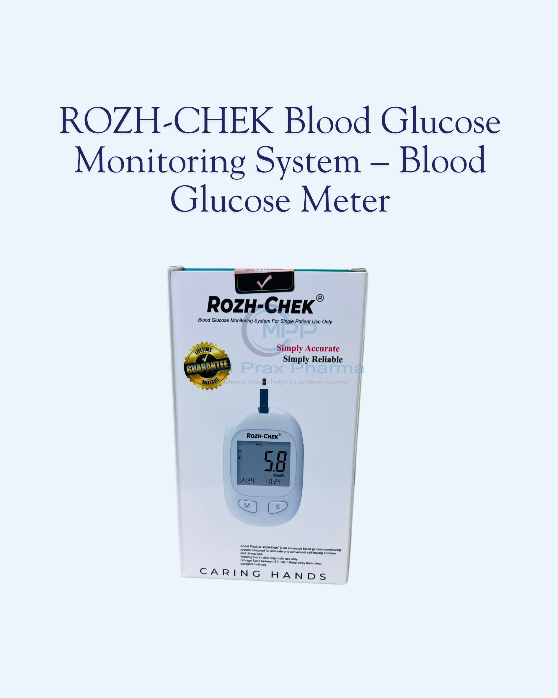 ROZH-CHEK Blood Glucose Monitoring System – Blood Glucose Meter