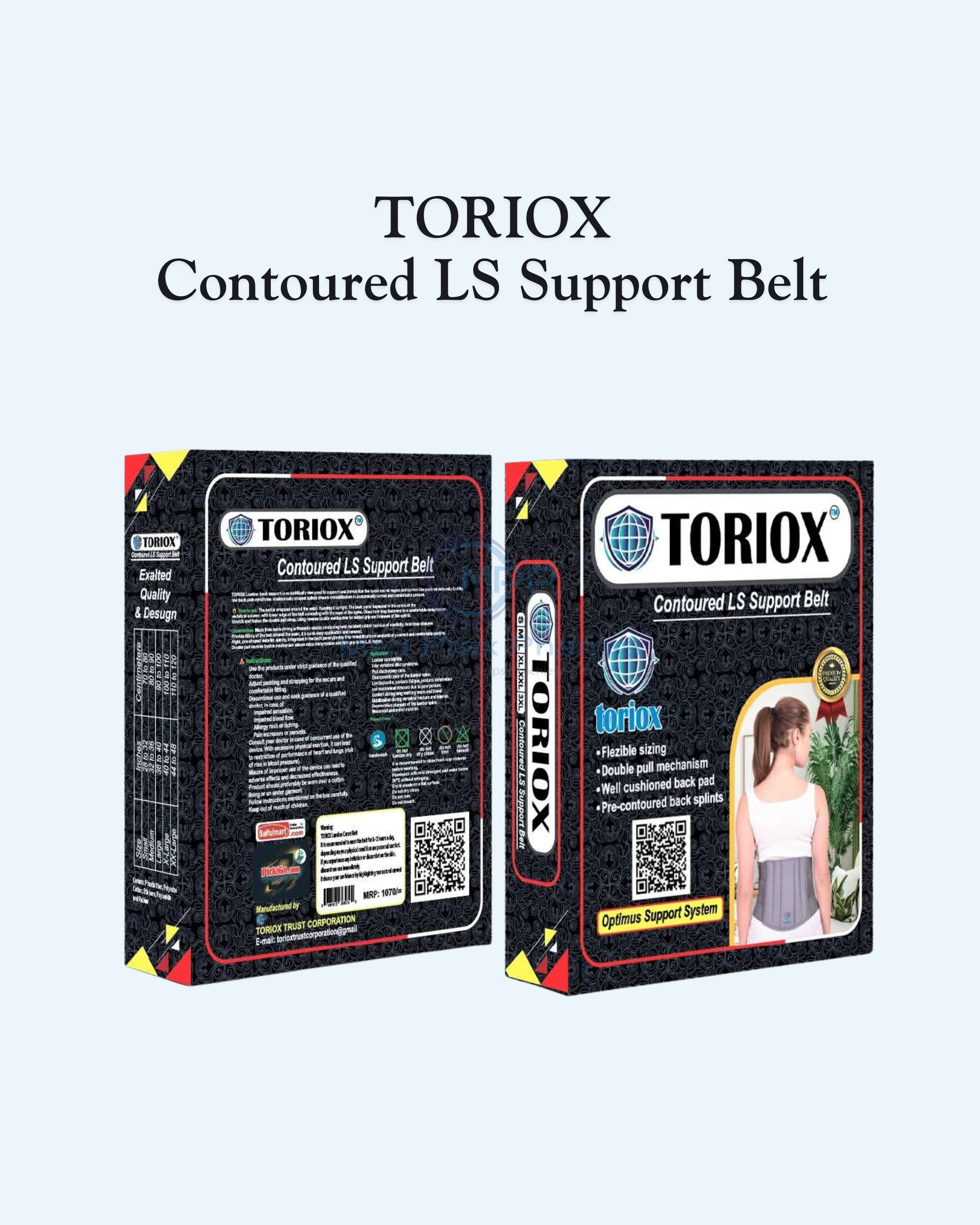 TORIOX Contoured LS Support Belt