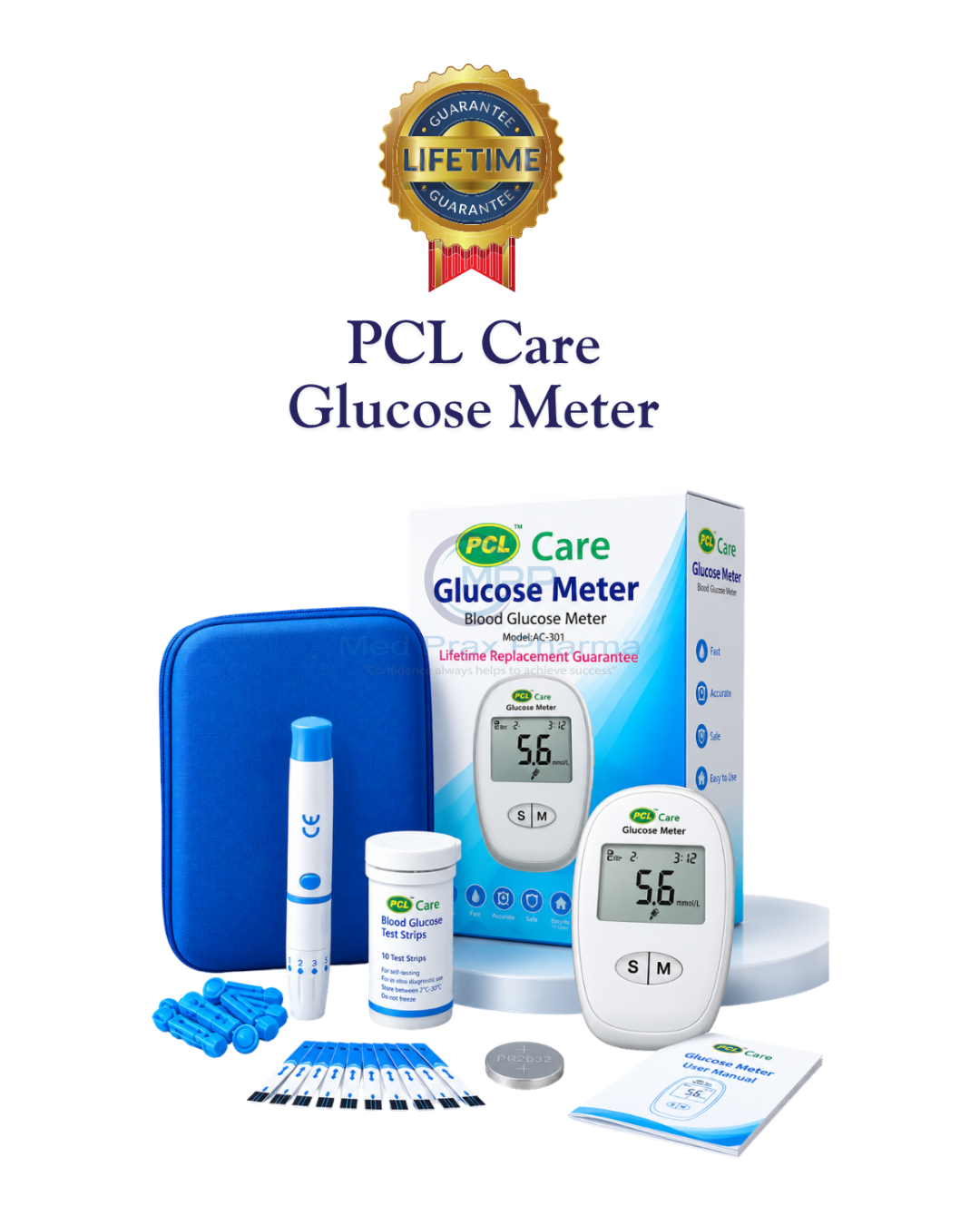 PCL Care Blood Glucose Monitoring System