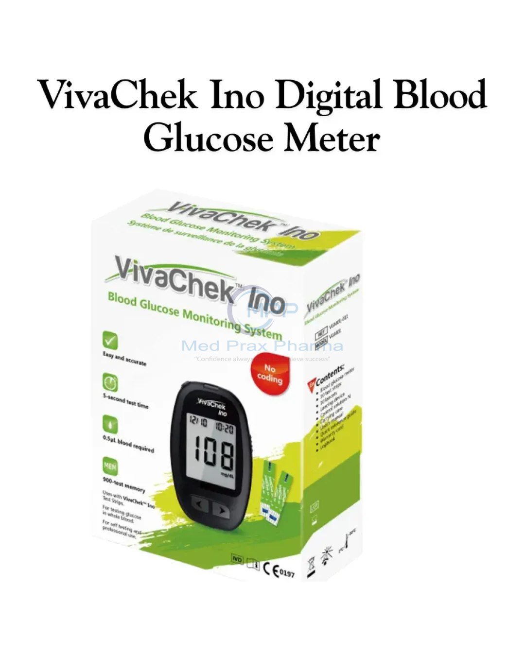 VivaChek Ino Digital Blood Glucose Meter